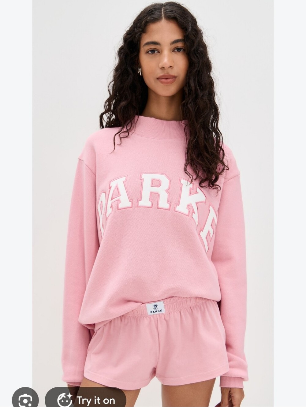 PARKE New Heritage Varsity Mock Neck Sweatshirt